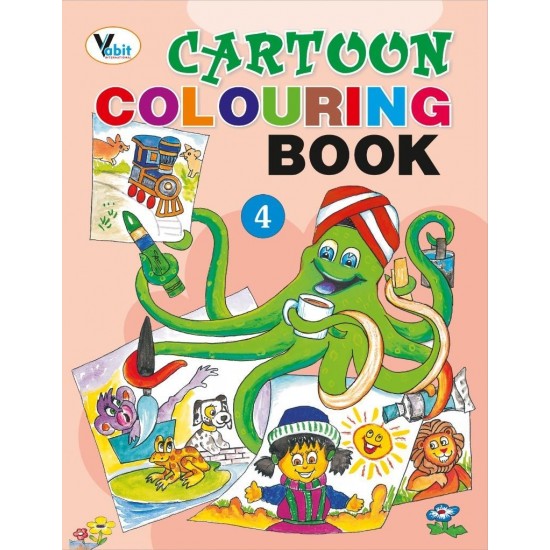 كراسة تلوين للاطفال كارتون 4 متعة التلوين الذكي ورق فاخر 16 Cartoon Coloring VI-045